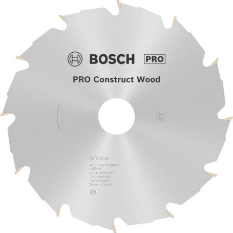 Lame de Scie Circulaire Bosch Construct Wood 190mm - Haute Précision