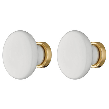 Bouton de tiroir en porcelaine céramique vintage 30 mm - cyclingcolors