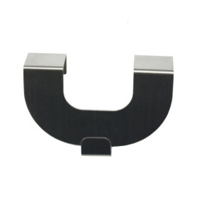 Crochets Décoratifs en U Gardinia pour Rideaux et Stores - Lot de 2 en Inox