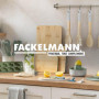 Planche à Découper Ronde en Bambou Fackelmann - Idéale pour Cuisine et Apéro