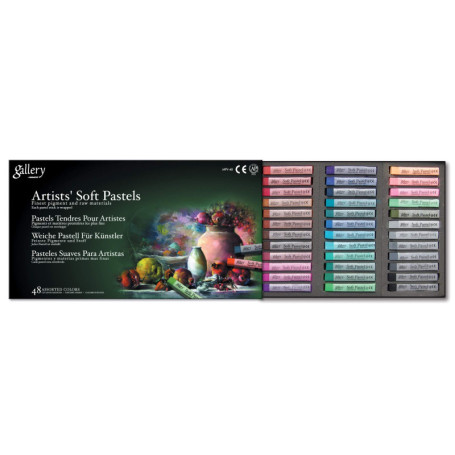 Ensemble de 48 Pastels Souples Creativ - Assortiment de Couleurs pour Artistes