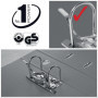 Classeur à levier Esselte Eurofile Protocollo en plastique gris 8 cm