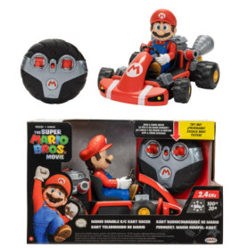 Voiture Télécommandée Mario Kart avec Figurine Mario - Super Mario Bros Movie