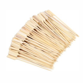 Lot de 100 Pics en Bambou 18 cm pour Brochettes et Cocktails