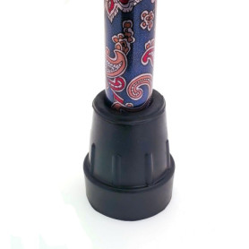 Lot de 4 Embouts en Caoutchouc Noir pour Cannes de Marche - 16mm