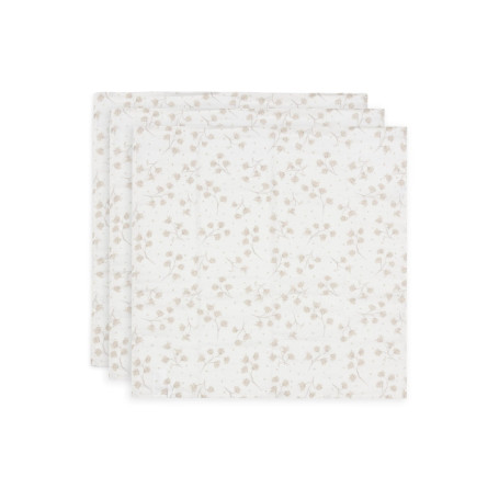 Lot de 3 Serviettes Mousseline Bébé Leafy Dreams - Jollein