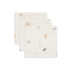 Lot de 3 Bavoirs Jollein Jungle Jambo en Coton pour Bébé