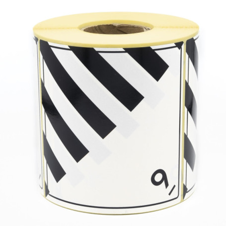Lot de 500 Étiquettes Autocollantes pour Produits Dangereux - Classe 9 - MD Labels