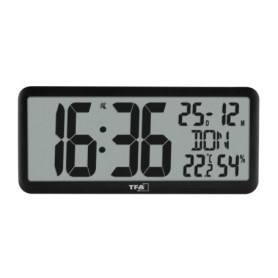 Horloge Murale Numérique XXL TFA Dostmann avec Température et Humidité