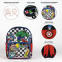 Sac à dos d'école Marvel Avengers avec poche transparente pour enfants