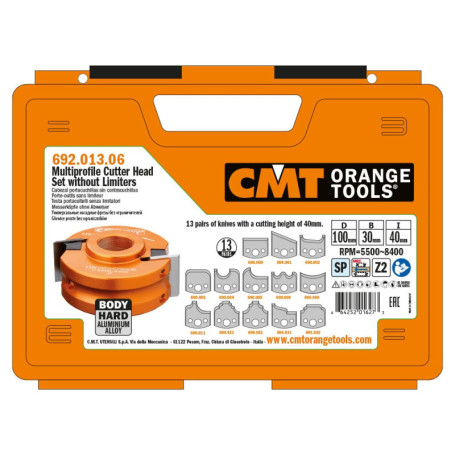 Jeux Multiprofils CMT Orange Tools pour Portes - Changement de Lame Facile