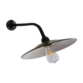 Lampe Murale Rétro Industrielle en Métal Noir et Vert pour Extérieur