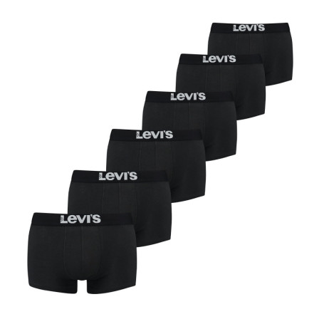 Lot de 4 Boxers Levi's en Coton Bio - Confort et Élégance Noir