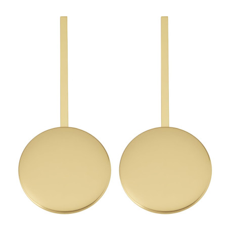ECSiNG Lot de 2 Horloges Murales en Métal Doré - Pendule de 15 cm pour DIY