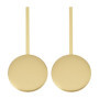 ECSiNG Lot de 2 Horloges Murales en Métal Doré - Pendule de 15 cm pour DIY