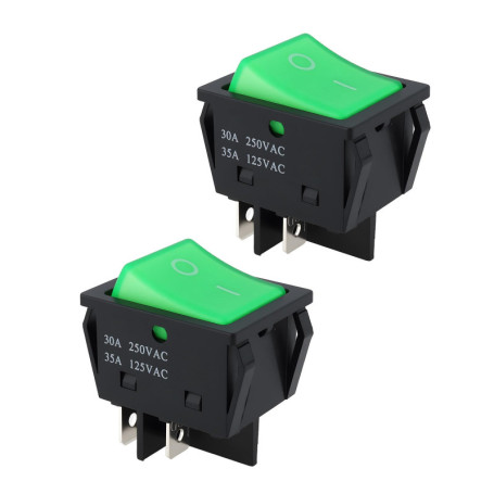 Lot de 2 Interrupteurs à Bascule KCD4 pour Aspirateurs Numatic