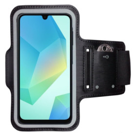 Brassard de Sport CoverKingz pour Samsung Galaxy A16 - Noir avec Compartiment pour Clés