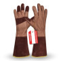 Gants de Jardinage en Cuir Ilex Gebol - Taille XL avec Manchette Longue