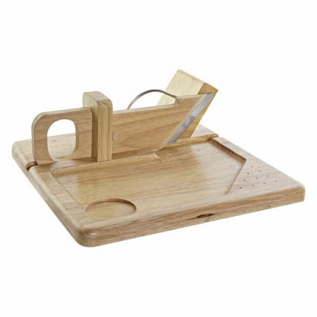 Cutter DKD Home Decor Naturel Bois d'hévéa Acier inoxydable (29 x 29 x 10 cm) 47,99 €