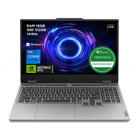 Lenovo LOQ 15IRX10 - Ordinateur Portable Gaming 15.6'' FHD avec RTX 5060