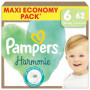 Couches Pampers Harmonie Taille 6 - 62 Couches Hypoallergéniques