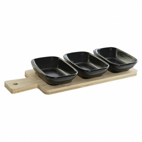 Ensemble à apértif DKD Home Decor Bambou Grès (28 x 10 x 1 cm) (4 pcs) 22,99 €