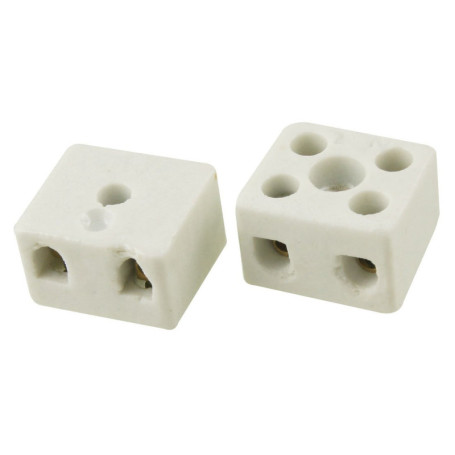 Borniers en Céramique 16A - Connecteurs Électriques Haute Température (2pcs)