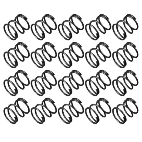 Ressorts de Compression en Acier Noir - 20 Pcs, 1.2mm Fil, 14mm OD