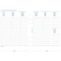 Agenda A5 Non Daté Filofax - Semaine sur Deux Pages - Blanc