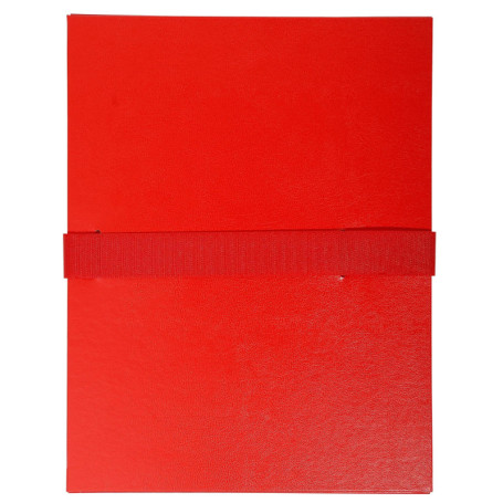 Exacompta Chemises à Dos Extensible Rouge - Lot de 10 pour Documents A4