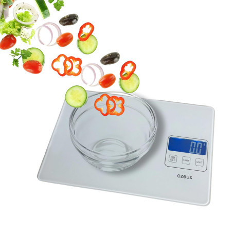 Balance de Cuisine Numérique AZEUS - Haute Précision et Rechargeable USB