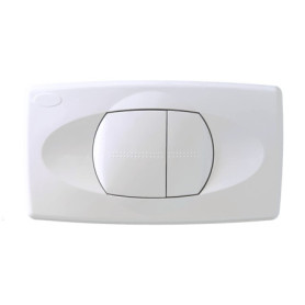 Plaque de commande blanche LIV pour réservoirs Roca Gala