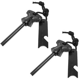 LNGJIN Lot de 2 Allume-feux en Magnésium pour Camping