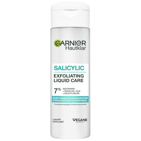 Garnier Soin Exfoliant Liquide Salicylique 120 ml - Teint Uniforme et Peau Épurée