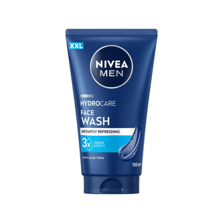 NIVEA MEN Gel Nettoyant Visage Hydrocare - 150 ml avec Aloe Vera