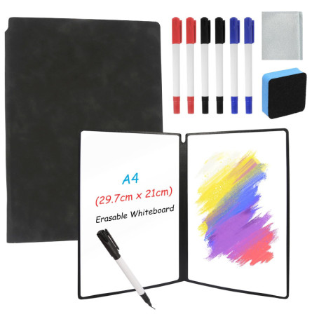Tableau Blanc Portable A4 Réutilisable avec Accessoires