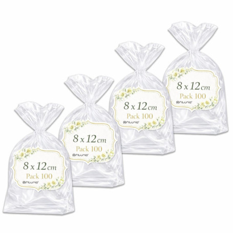 Sachets Cellophane Transparents Ofituria - 400 Sacs pour Emballage Élégant