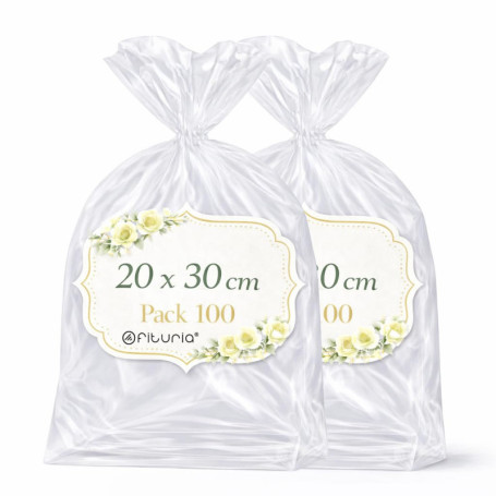 Sachets Cellophane Transparents OFITURIA - 200 Sacs pour Emballage Élégant
