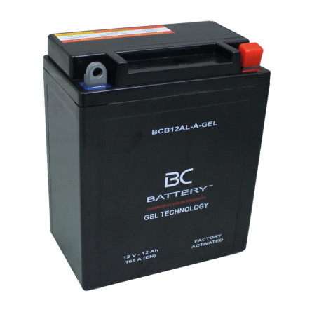 Batterie Gel 12V 12Ah pour Moto et Scooter - BCB12AL-A-GEL