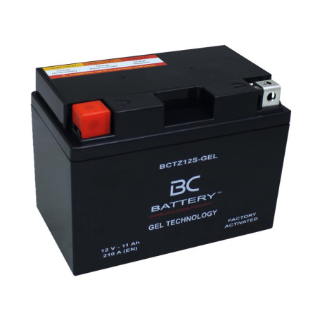 Batterie Gel 12V 11Ah pour Moto et Scooter - BCTZ12S-GEL