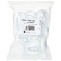 Pack de 25 Anneaux de Rideau de Douche Encliquetables - 40 mm - Blanc