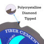 Lame de Scie Circulaire Diamant 185mm pour Fibrociment - 4PCD
