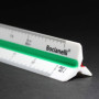 Règle Triangulaire en Plastique 30 cm avec Échelles de Réduction pour Dessin Technique