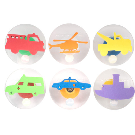 Ensemble de Tampons Géants Véhicules d'Urgence - Lot de 6