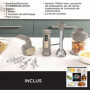 Ninja Foodi Mixeur 3-en-1 avec Hachoir et Batteur - Couleur Stone/Or