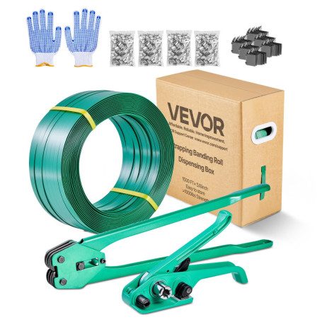 Kit de Cerclage VEVOR avec Outils et Accessoires pour Emballage