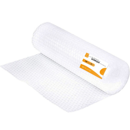 Rouleau de papier bulle transparent 100 cm x 25 m pour emballage sécurisé