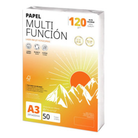 Papier A3 Multifonction 120g - 50 Feuilles pour Imprimante et Projets Créatifs