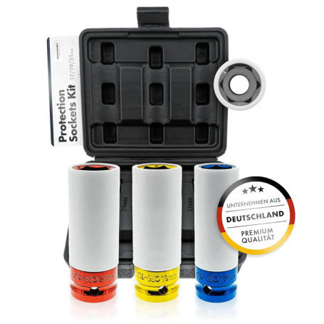 Kit de Douilles Chemicalworkz pour Boulons de Roue - 17 mm, 19 mm, 21 mm