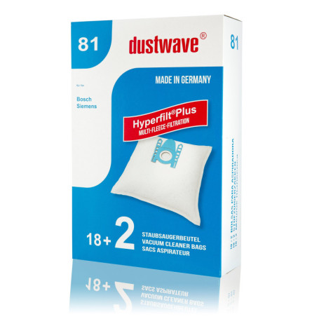 Dustwave® Lot de 20 Sacs d'Aspirateur avec Micro-Filtre pour Siemens